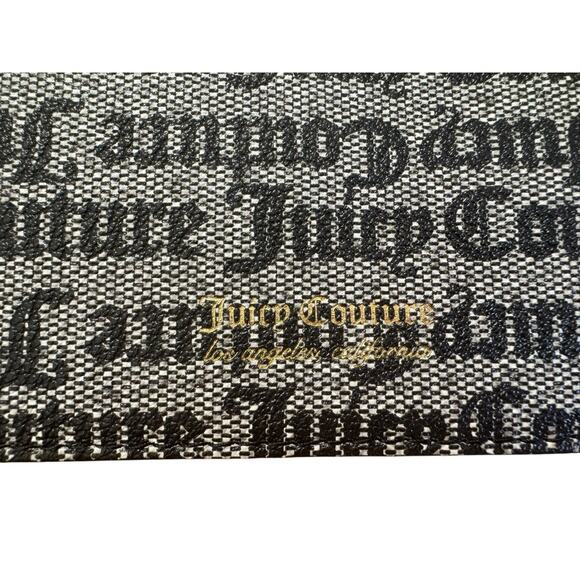 Y2K JUICY COUTURE Iconic Signature Black Logo Wristlet Clutch Wallet NEW - Picture 3 of 8